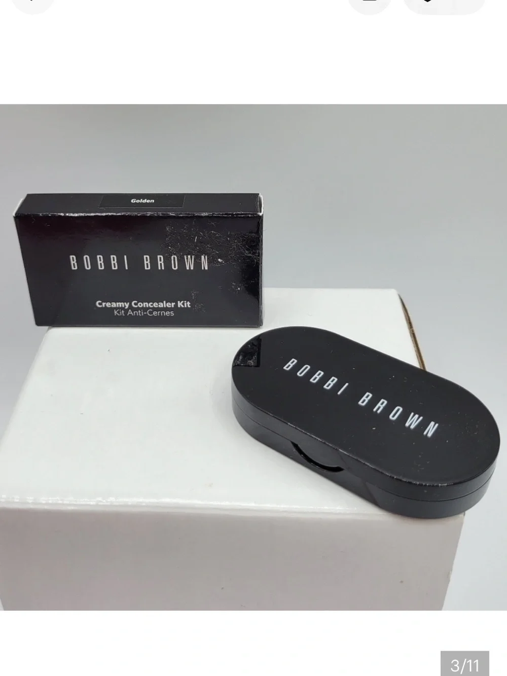 Bobbi Brown Concealer Duo in Cream and Warm Tan Golden is the color